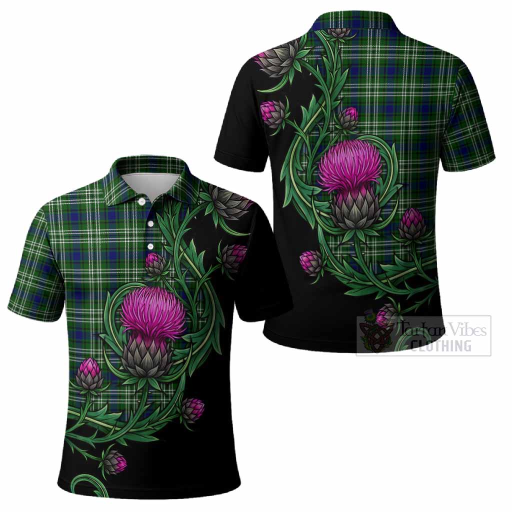 Blackadder Tartan Polo Shirt Resilient Scottish Thistle