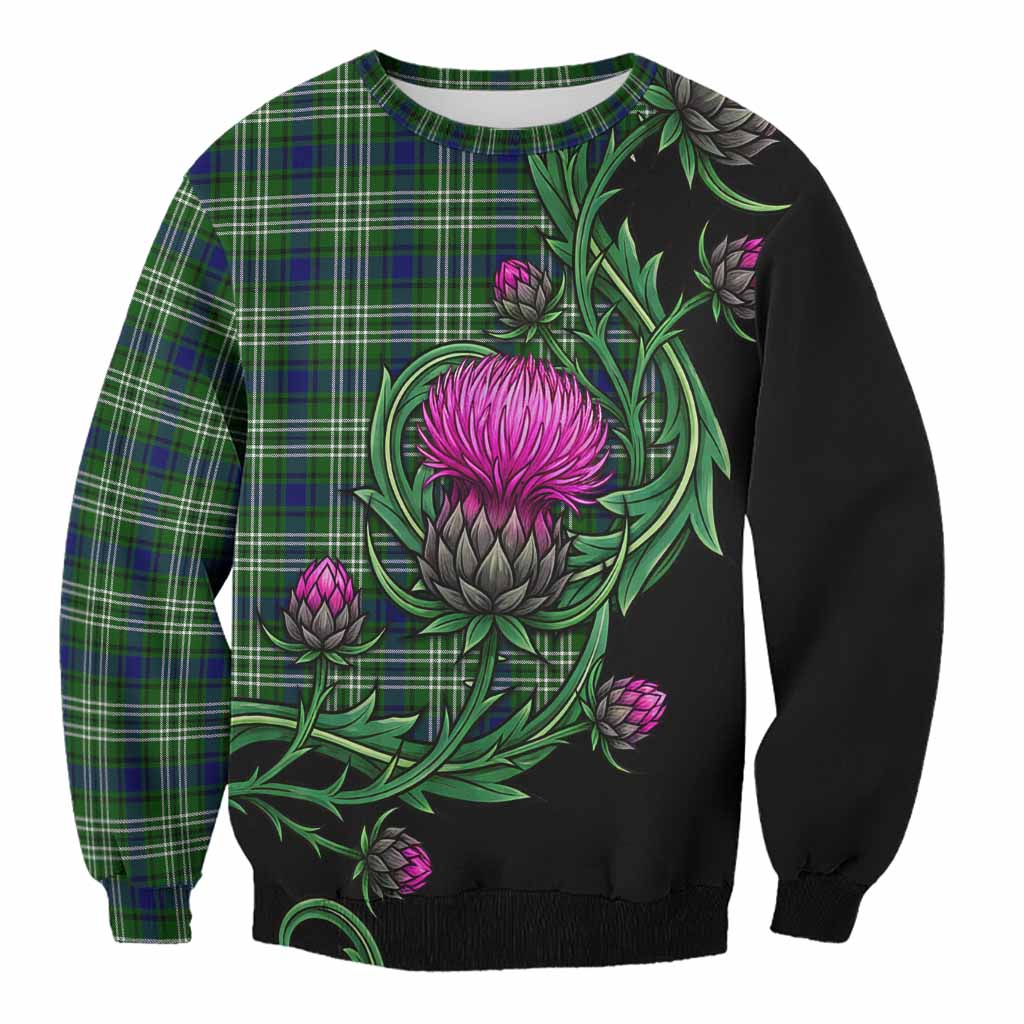 Blackadder Tartan Sweatshirt Resilient Scottish Thistle Unisex - Tartan Vibes Clothing