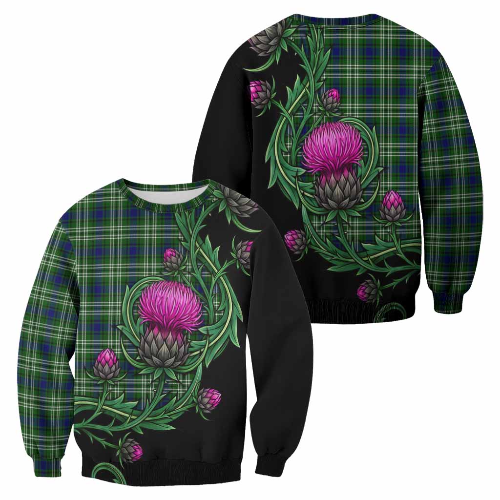 Blackadder Tartan Sweatshirt Resilient Scottish Thistle - Tartan Vibes Clothing