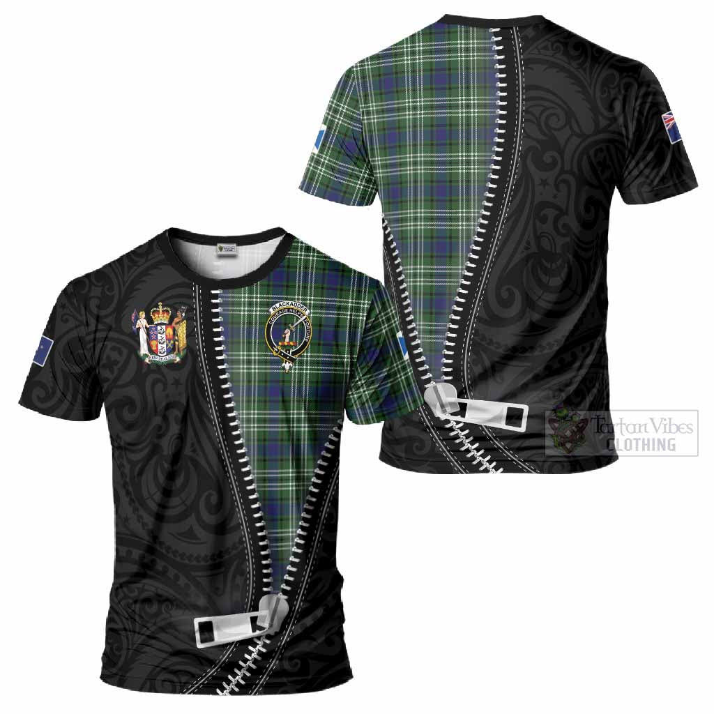 Blackadder Tartan T-Shirt New Zealand Pattern Unique Zipper Stylized