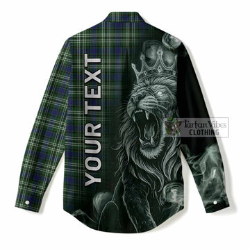 Blackadder Tartan Women Casual Shirt Roaring Lion Heritage