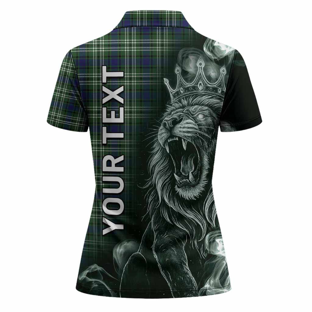 Blackadder Tartan Women Polo Shirt Roaring Lion Heritage