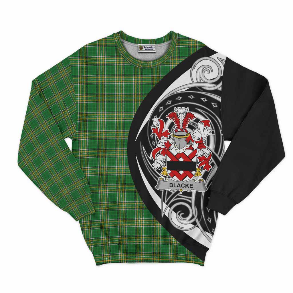 Tartan Vibes Clothing Blacke Irish Clan Sweatshirt Celtic Circle Style