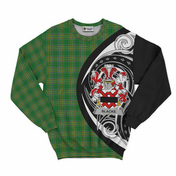 Blacke Irish Clan Sweatshirt Celtic Circle Style