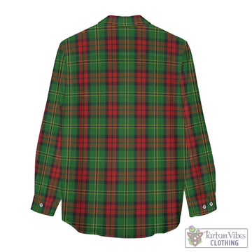 Blackstock Hunting Tartan Womens Casual Shirt with Family Crest