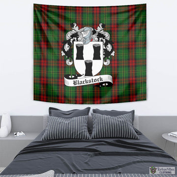Blackstock Hunting Tartan Tapestry Wall Hanging and Home Decor for Room with Family Crest