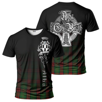 Tartan Vibes Clothing Blackstock Hunting Tartan T-Shirt Featuring Alba Gu Brath Family Crest Celtic Inspired