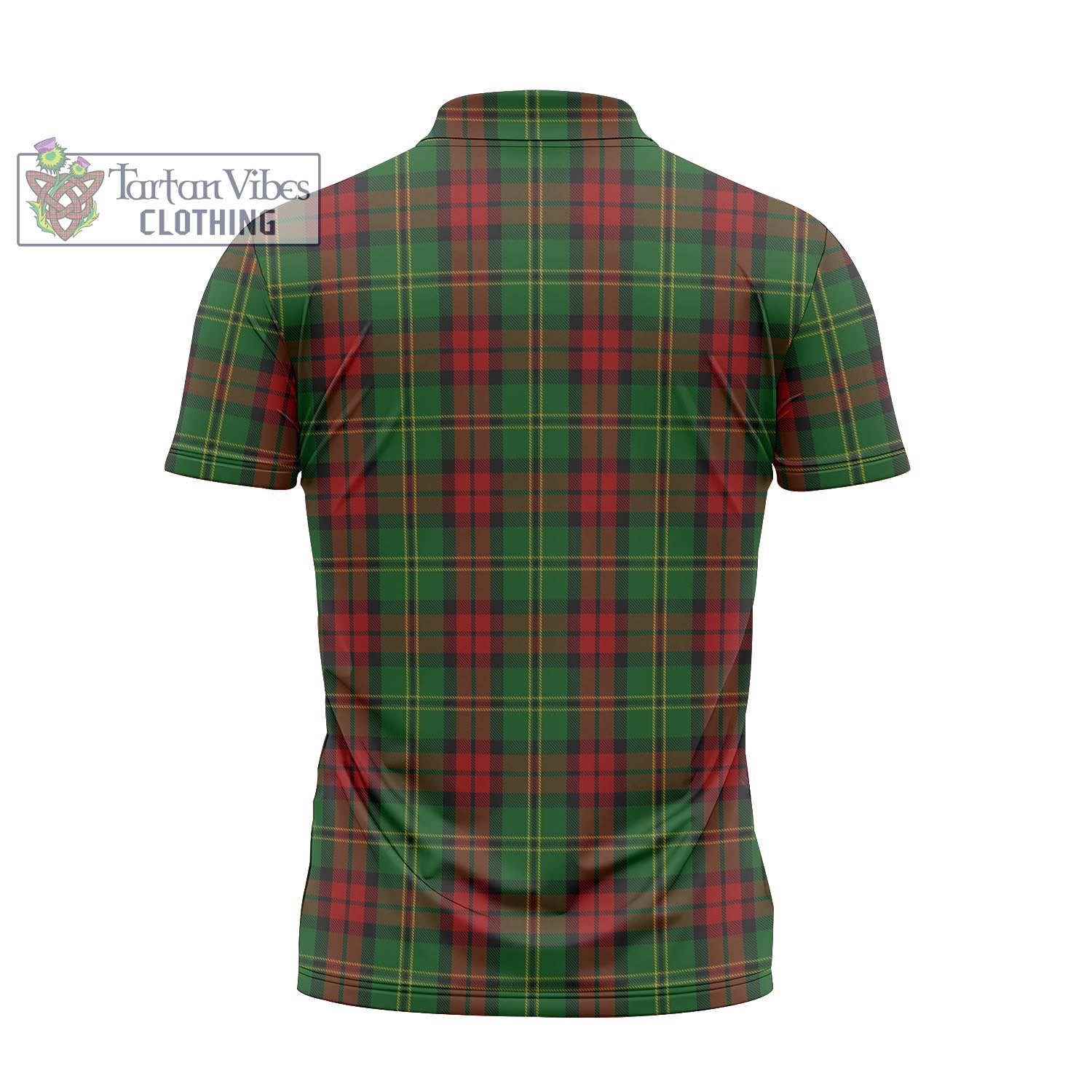 Blackstock Hunting Tartan Zipper Polo Shirt - Tartan Vibes Clothing