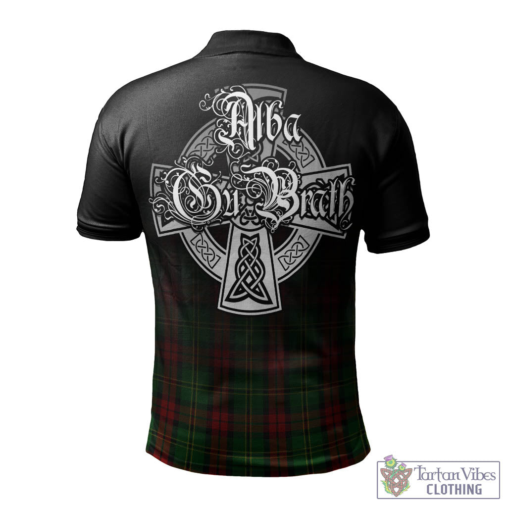 Tartan Vibes Clothing Blackstock Hunting Tartan Polo Shirt Featuring Alba Gu Brath Family Crest Celtic Inspired
