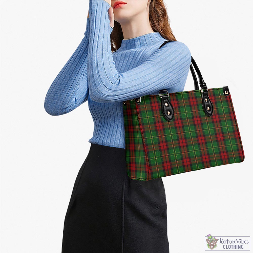 Blackstock Hunting Tartan Luxury Leather Handbags - Tartan Vibes Clothing
