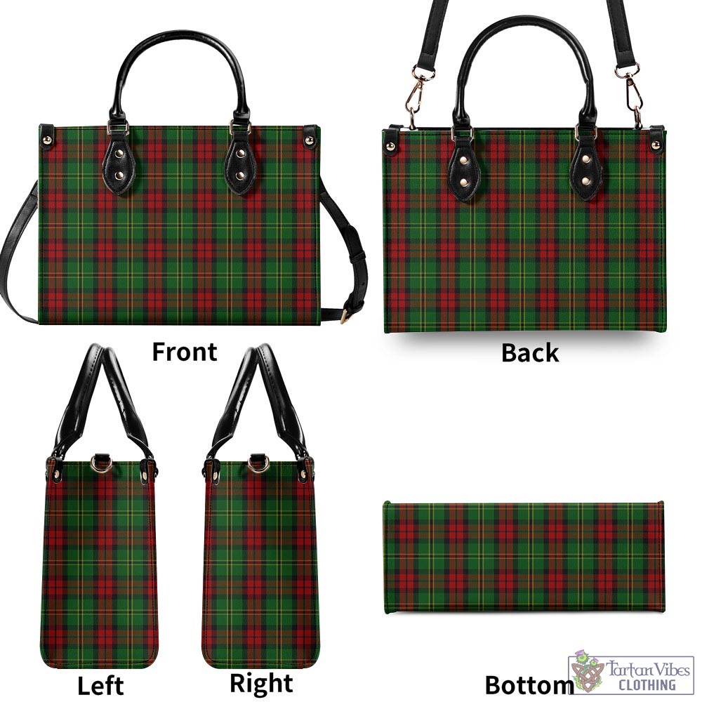 Blackstock Hunting Tartan Luxury Leather Handbags - Tartan Vibes Clothing
