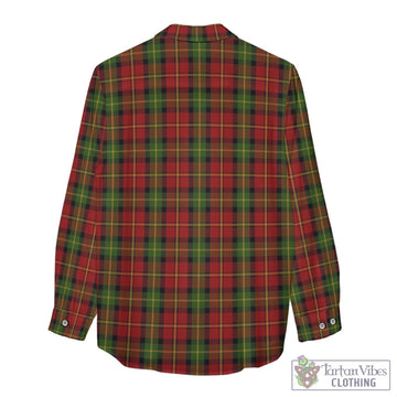 Blackstock Red Dress Tartan Womens Casual Shirt with Family Crest