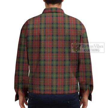 Blackstock Red Dress Tartan Unisex Lapel Cotton Jacket - Tartan Vibes Clothing