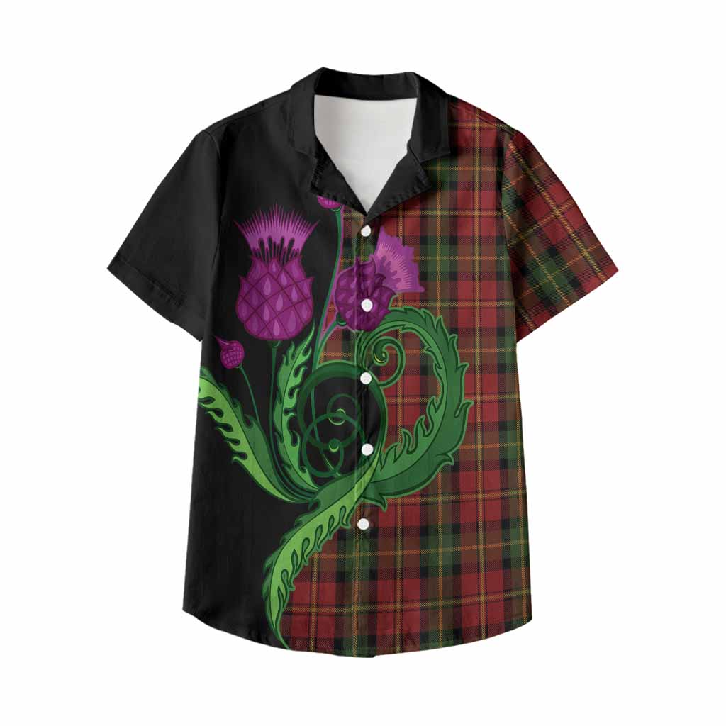 Blackstock Tartan Kid Hawaiian Shirt Traditional Scottish Thistle