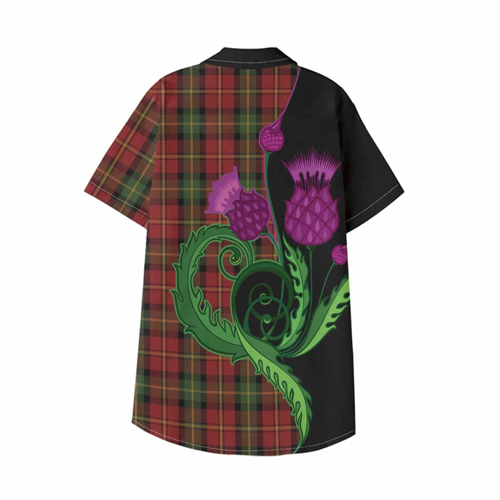 Blackstock Tartan Kid Hawaiian Shirt Traditional Scottish Thistle