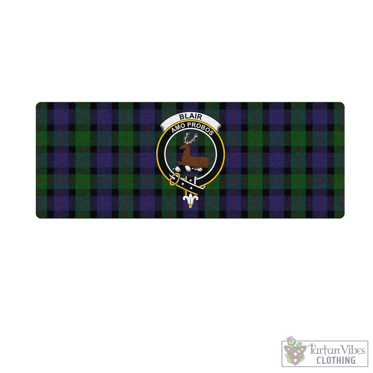 Tartan Vibes Clothing Blair Tartan Mouse Pad with Family Crest