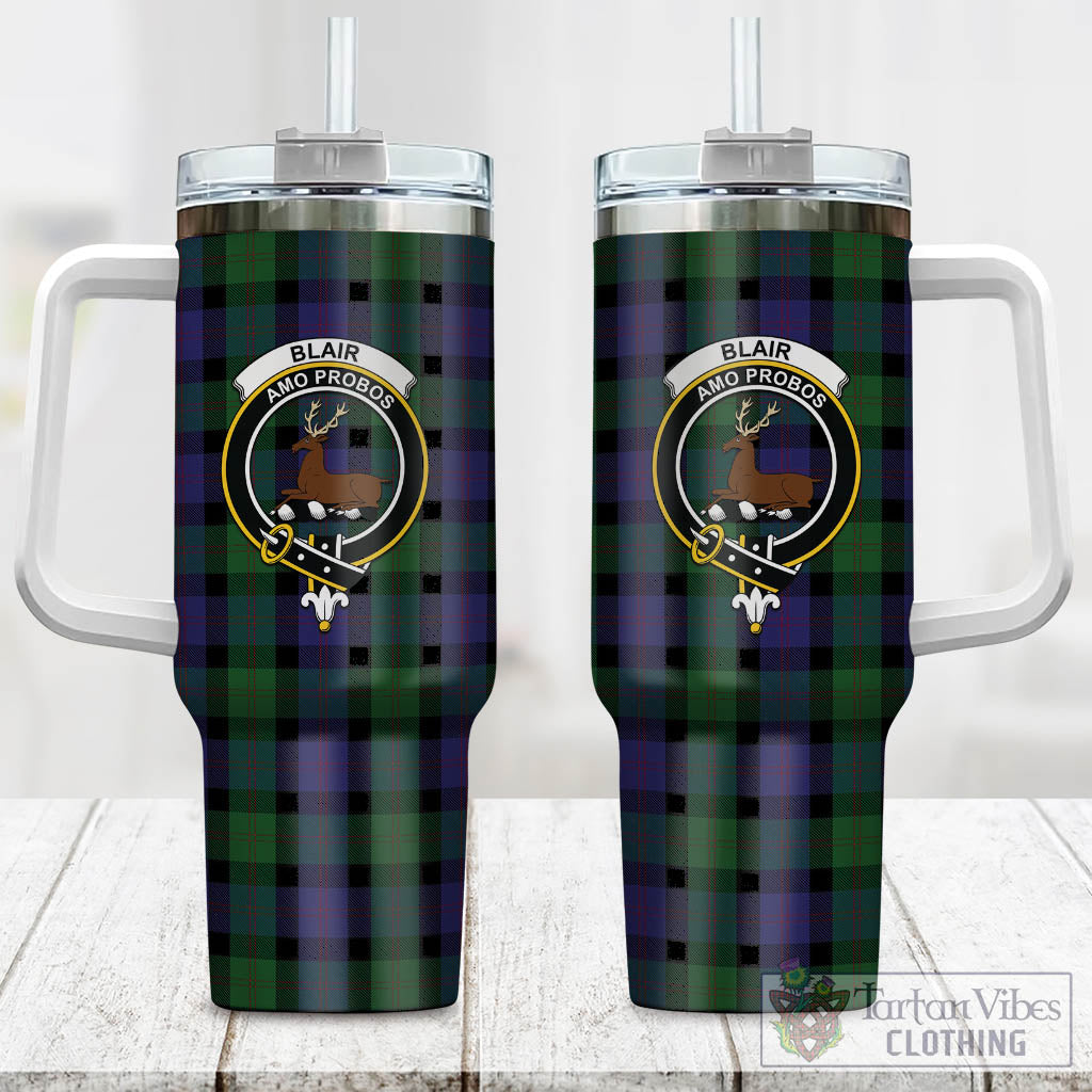 Tartan Vibes Clothing Blair Tartan and Family Crest Tumbler with Handle
