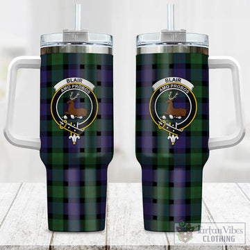 Tartan Vibes Clothing Blair Tartan and Family Crest Tumbler with Handle