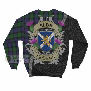 Blair Tartan Family Crest Sweatshirt Lion Rampant Royal Thistle Shield Celtic Inspired