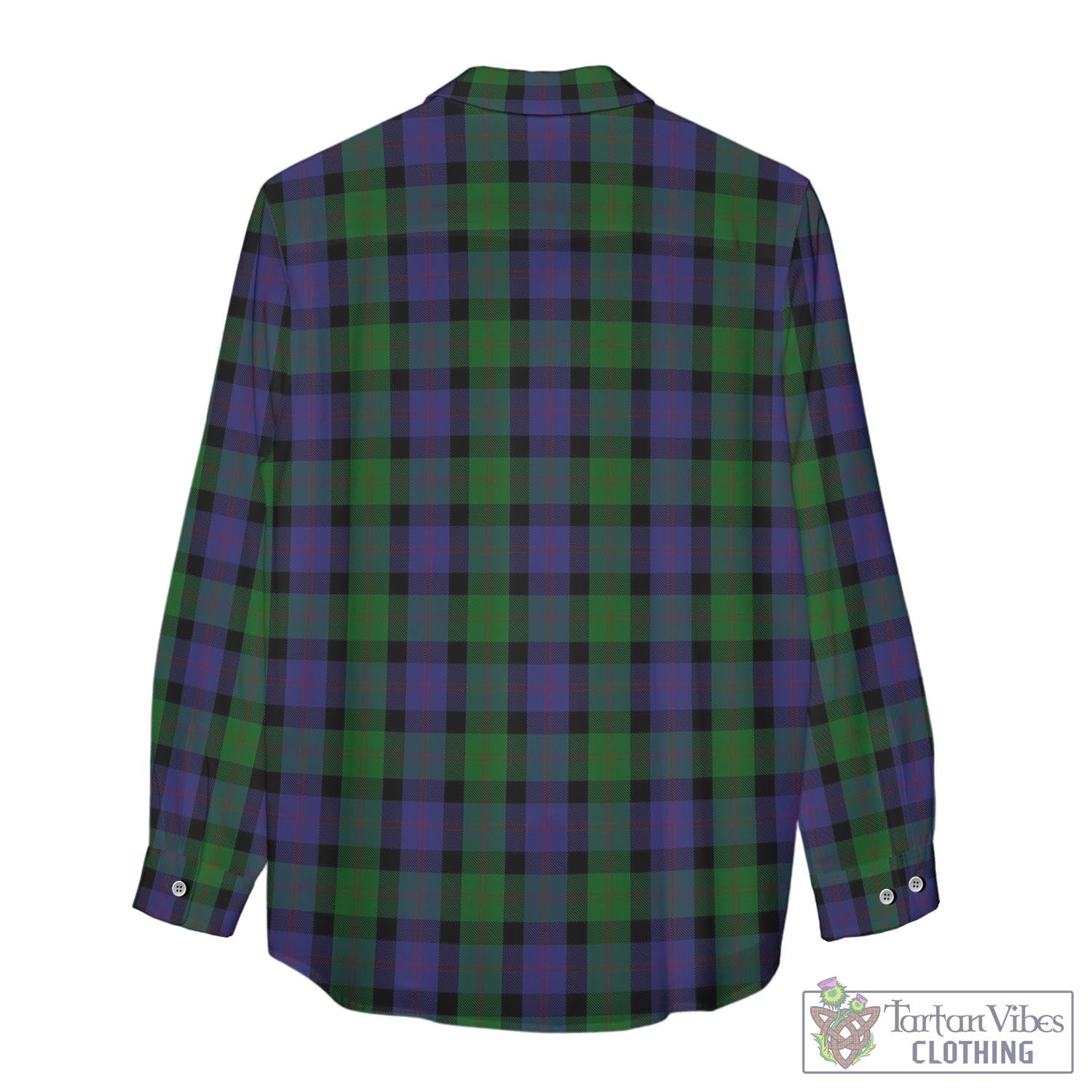 Tartan Vibes Clothing Blair Tartan Womens Casual Shirt with Family Crest