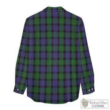 Blair Tartan Women's Casual Shirt with Family Crest