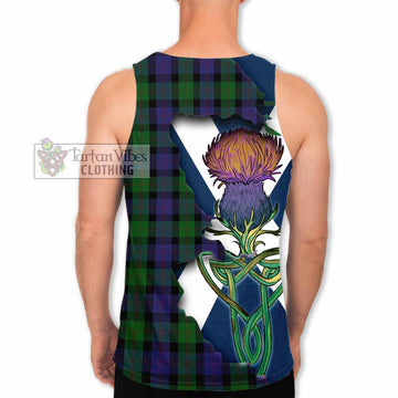 Blair Tartan Family Crest Men's Tank Top Scottish Thistle Celtic Inspired
