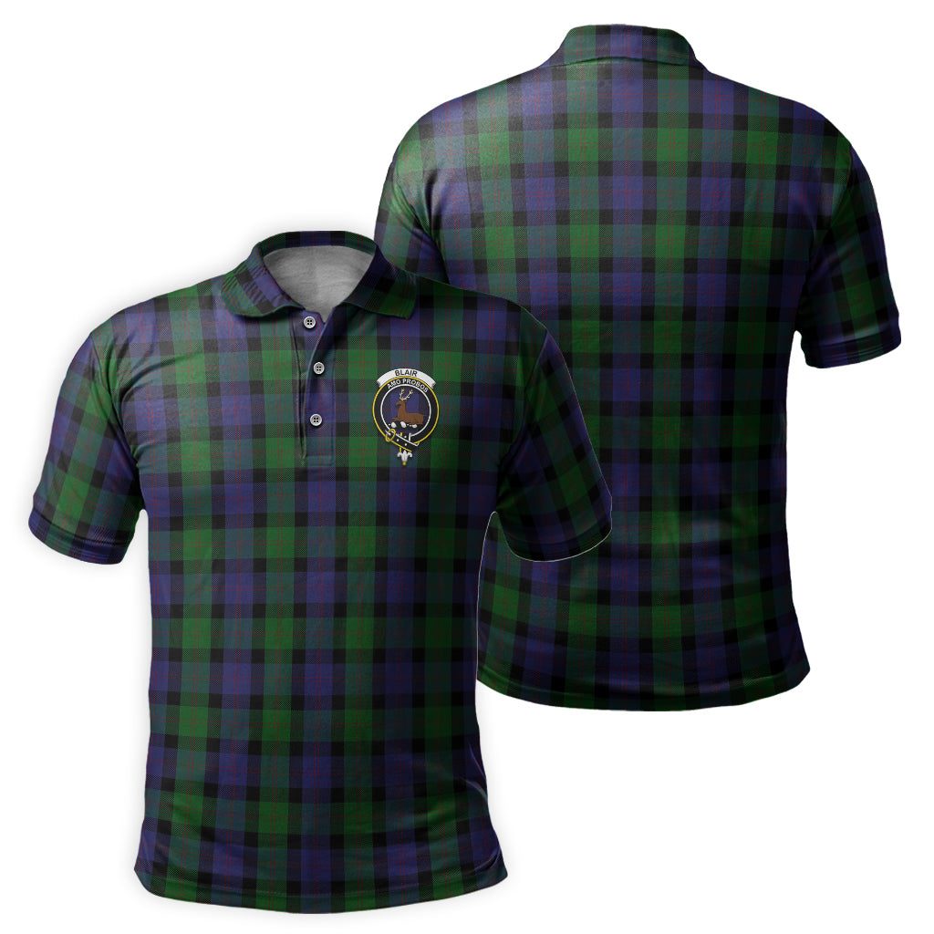 Blair Tartan Men's Polo Shirt with Family Crest - Tartanvibesclothing
