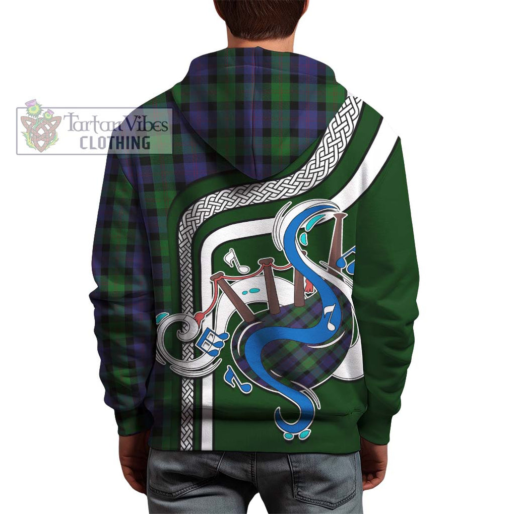 Blair Tartan Hoodie with Epic Bagpipe Style - Tartanvibesclothing Shop