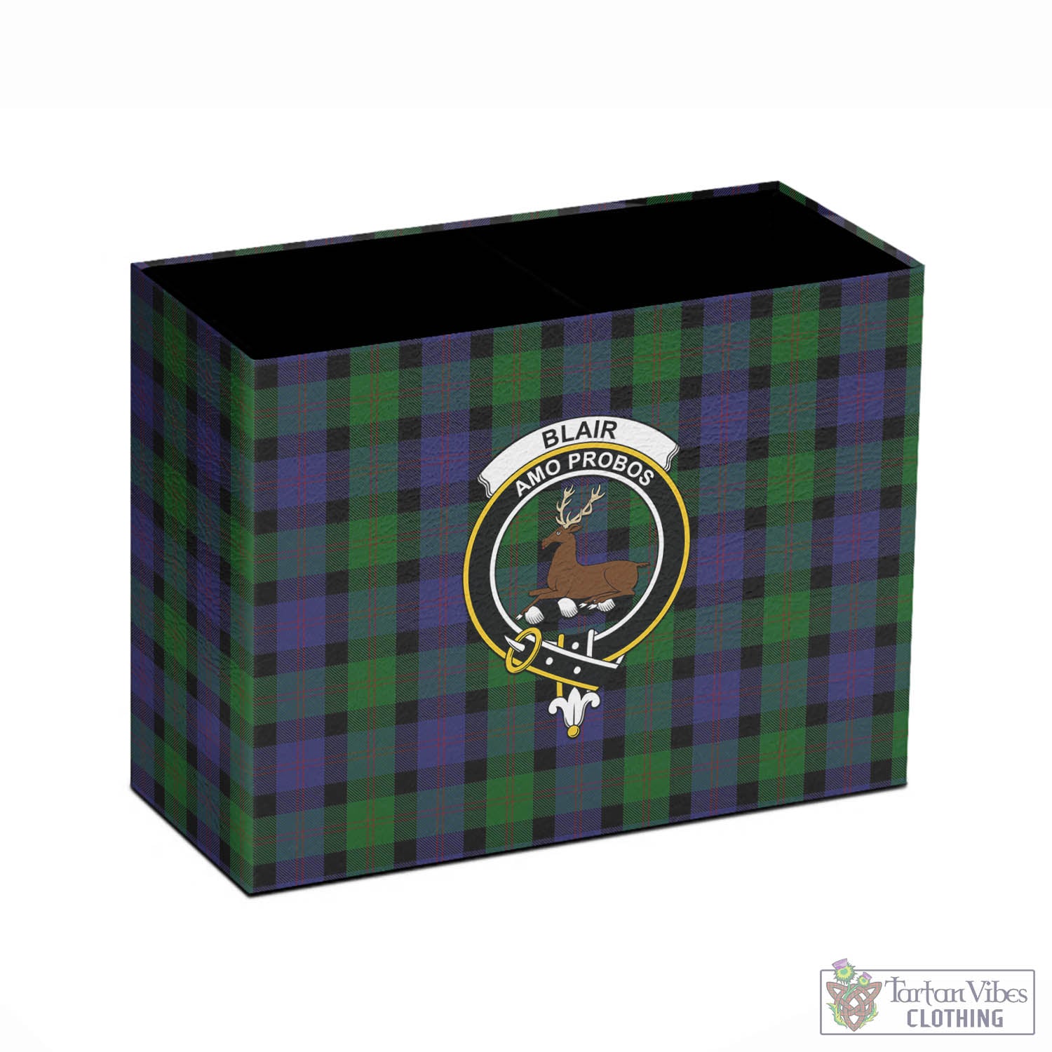 Tartan Vibes Clothing Blair Tartan Pen Holder with Family Crest
