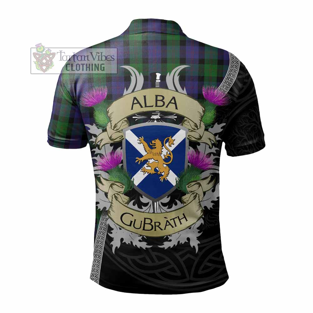 Tartan Vibes Clothing Blair Tartan Family Crest Polo Shirt Lion Rampant Royal Thistle Shield Celtic Inspired