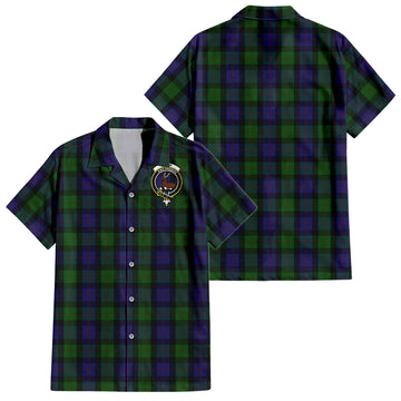 Blair Tartan Hawaiian Shirt with Family Crest