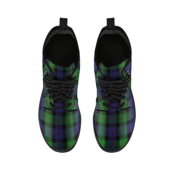 Blair Tartan Leather Boots