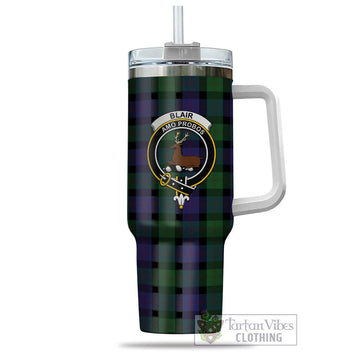 Tartan Vibes Clothing Blair Tartan and Family Crest Tumbler with Handle