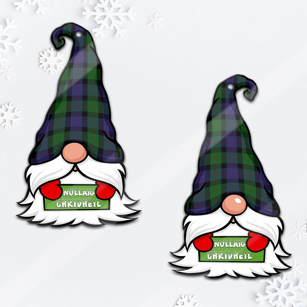 Blair Gnome Christmas Ornament with His Tartan Christmas Hat - Tartan Vibes Clothing