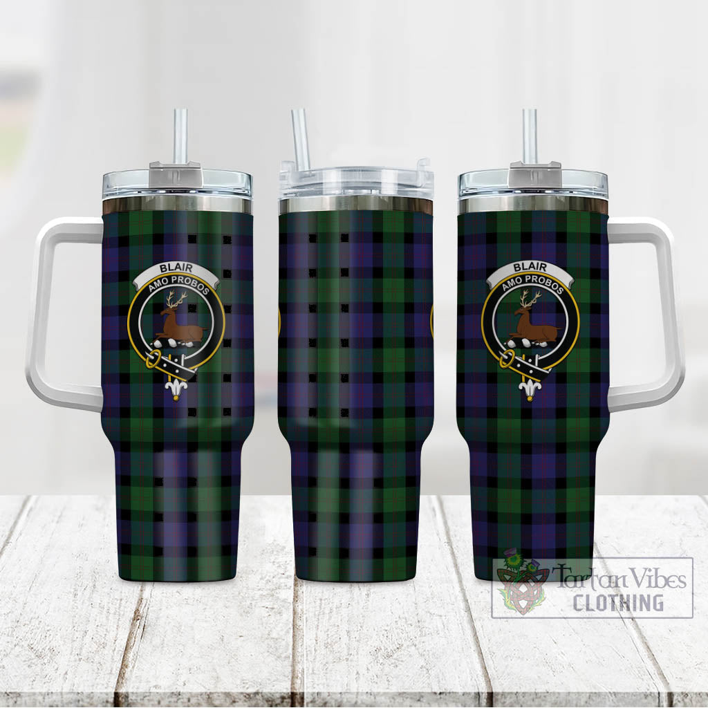 Tartan Vibes Clothing Blair Tartan and Family Crest Tumbler with Handle