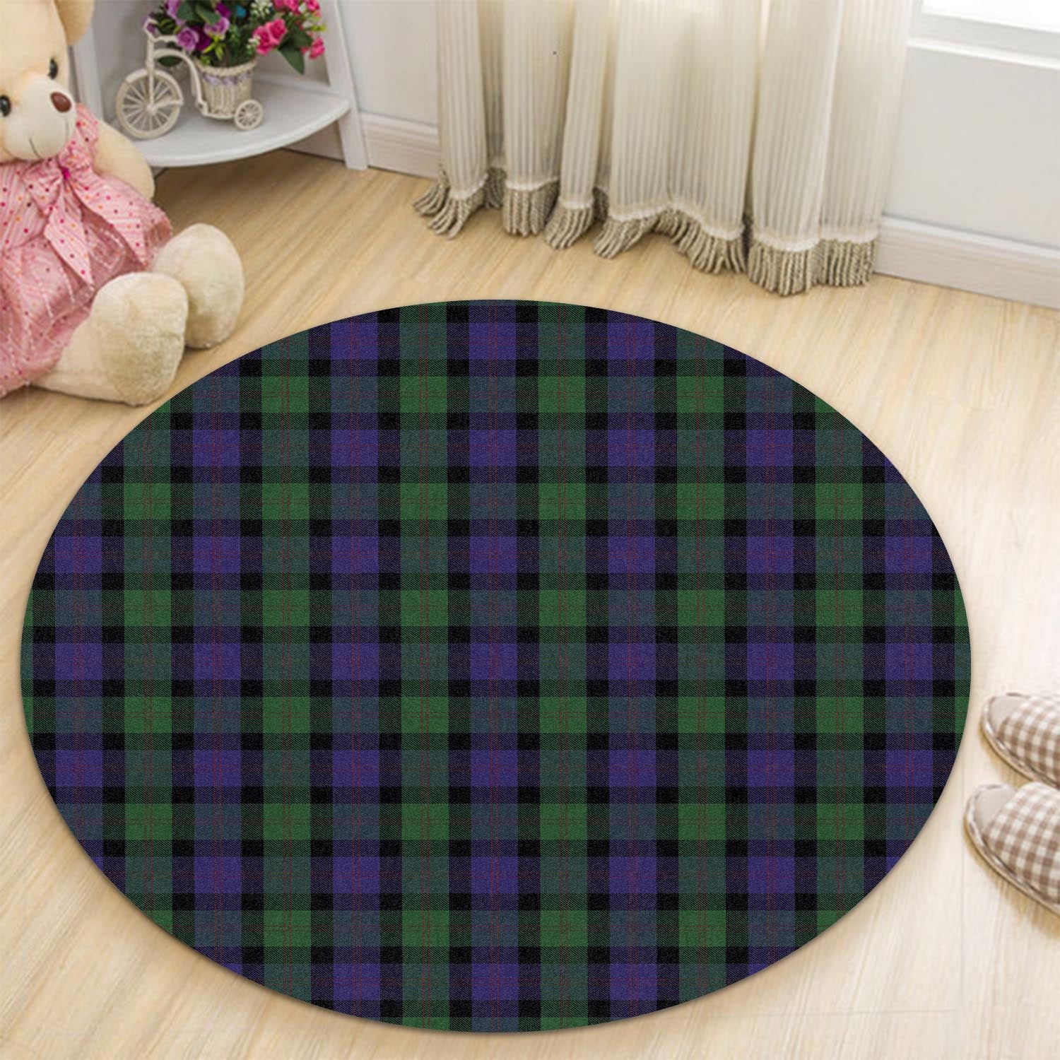 Blair Tartan Round Rug - Tartanvibesclothing
