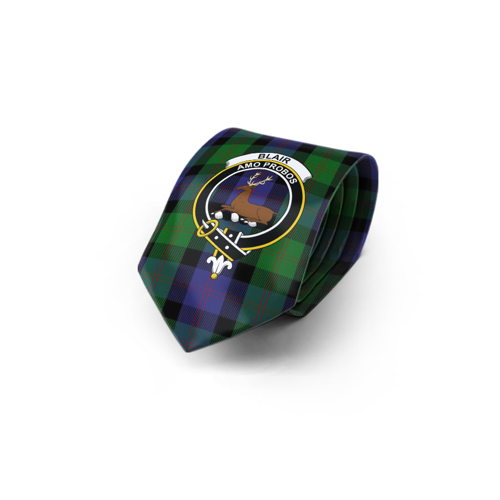 Blair Tartan Classic Necktie with Family Crest - Tartan Vibes Clothing