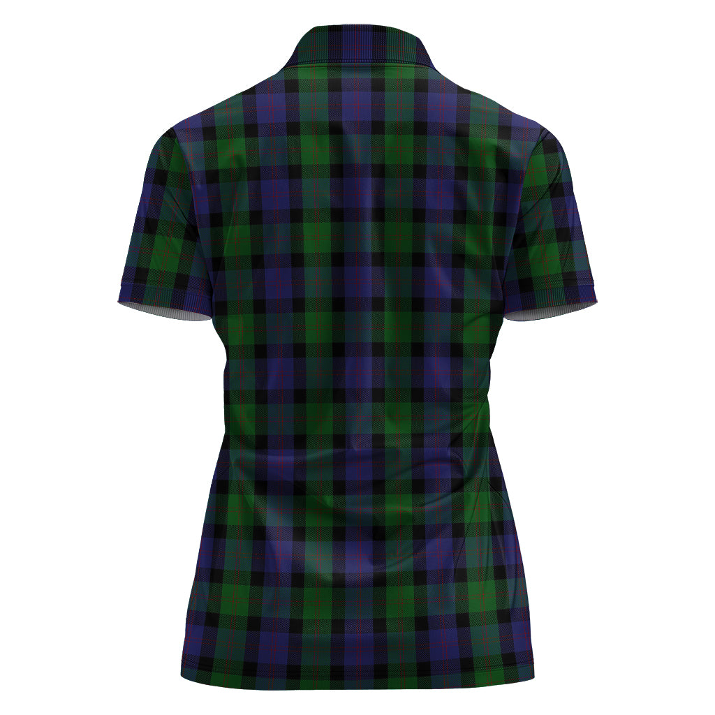 Blair Tartan Polo Shirt with Family Crest For Women - Tartanvibesclothing