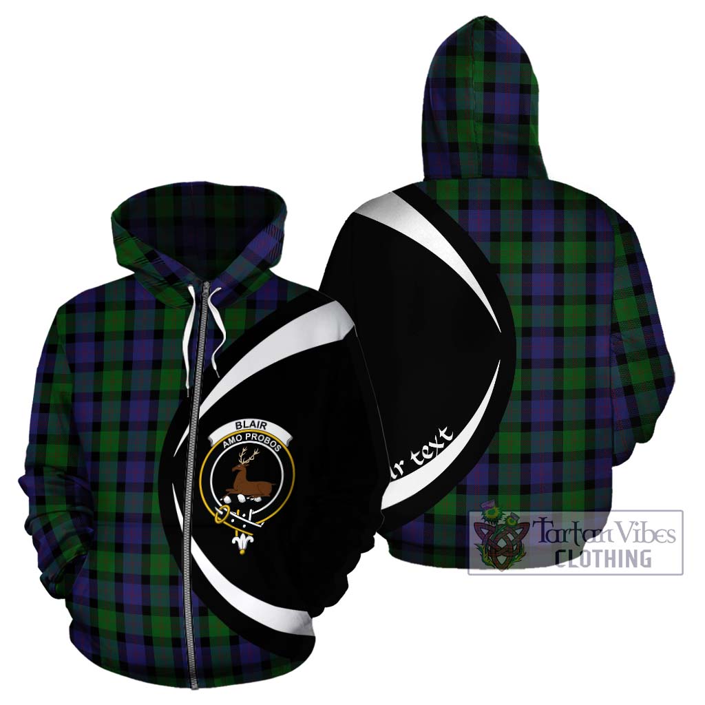 Tartan Vibes Clothing Blair Tartan Hoodie with Family Crest Circle Style