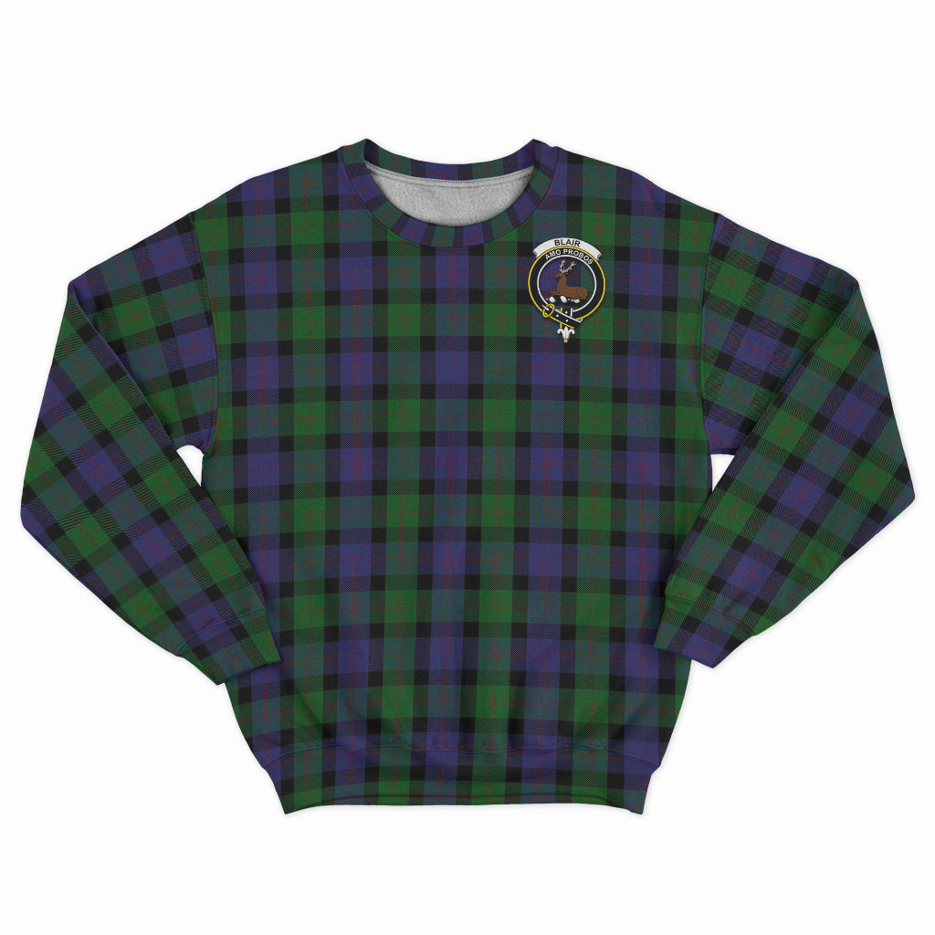 Blair Tartan Sweatshirt with Family Crest - Tartan Vibes Clothing
