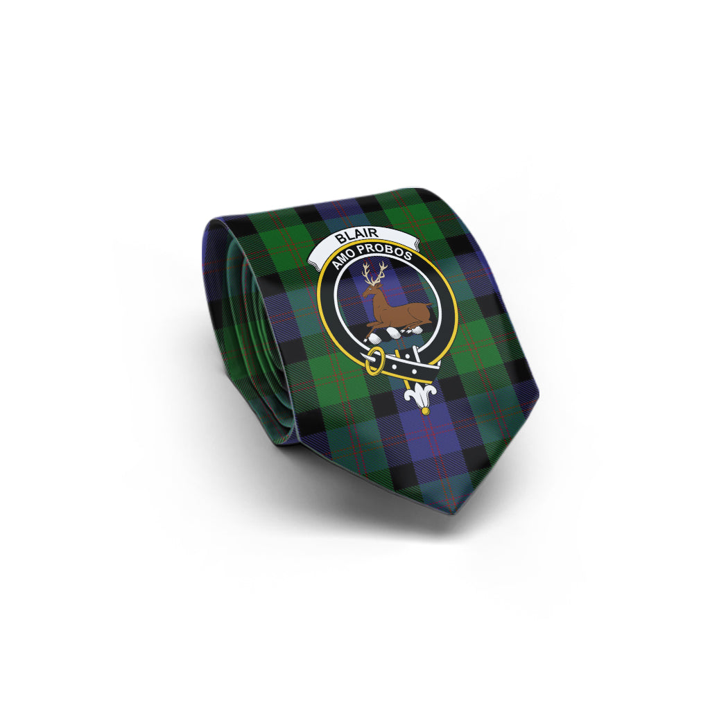 Blair Tartan Classic Necktie with Family Crest - Tartan Vibes Clothing