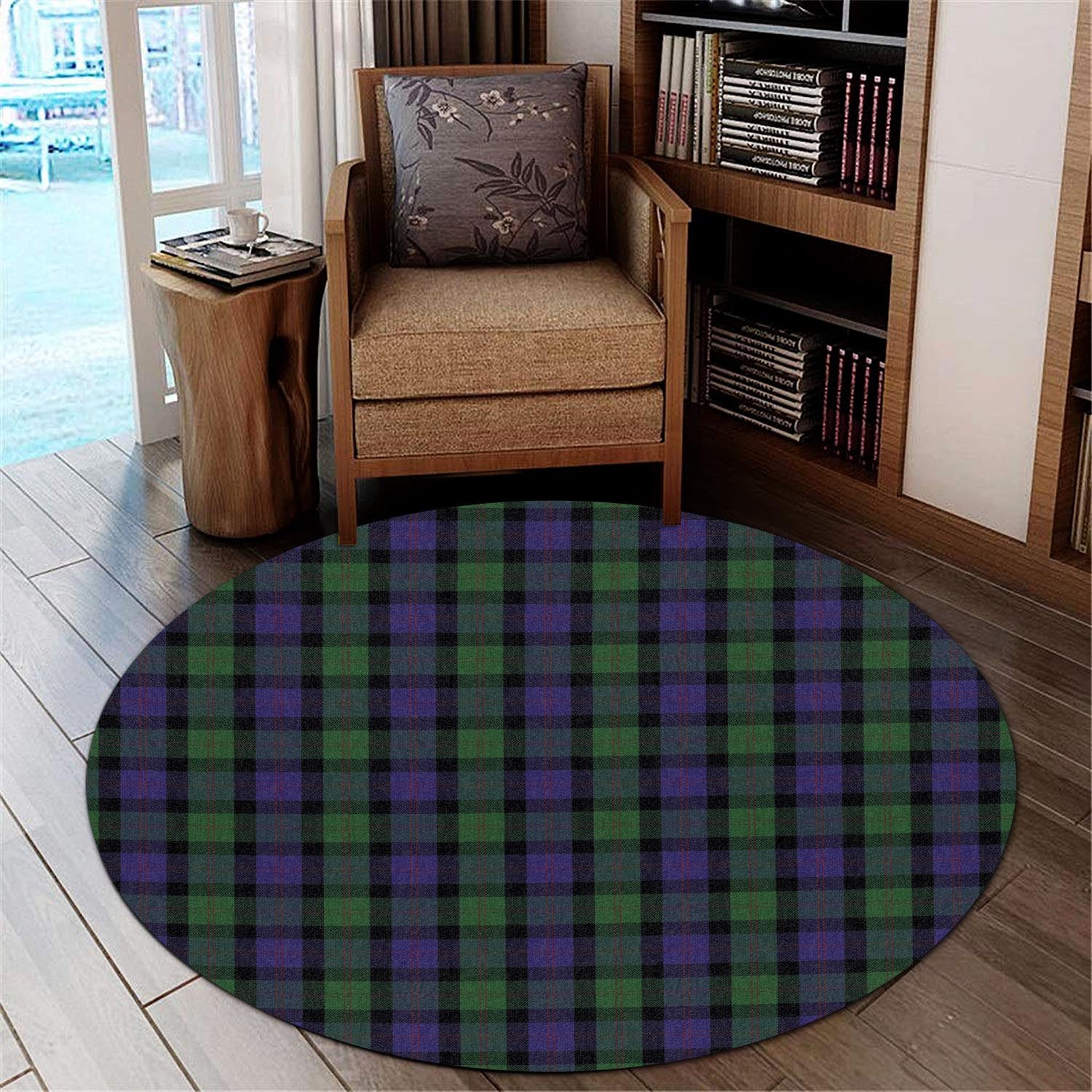 Blair Tartan Round Rug - Tartanvibesclothing