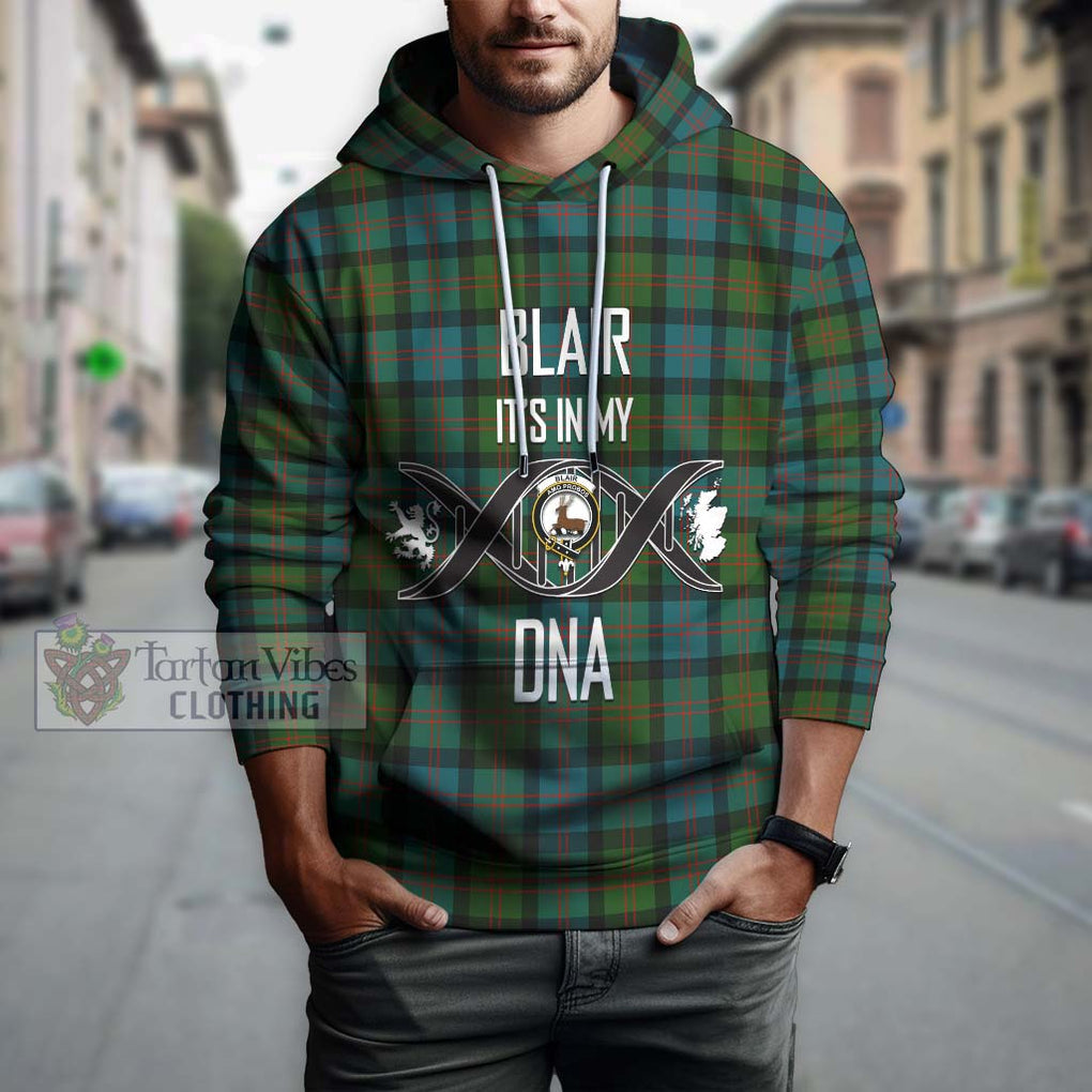 Blair Ancient Tartan Hoodie with Family Crest DNA In Me Style Pullover Hoodie - Tartanvibesclothing Shop