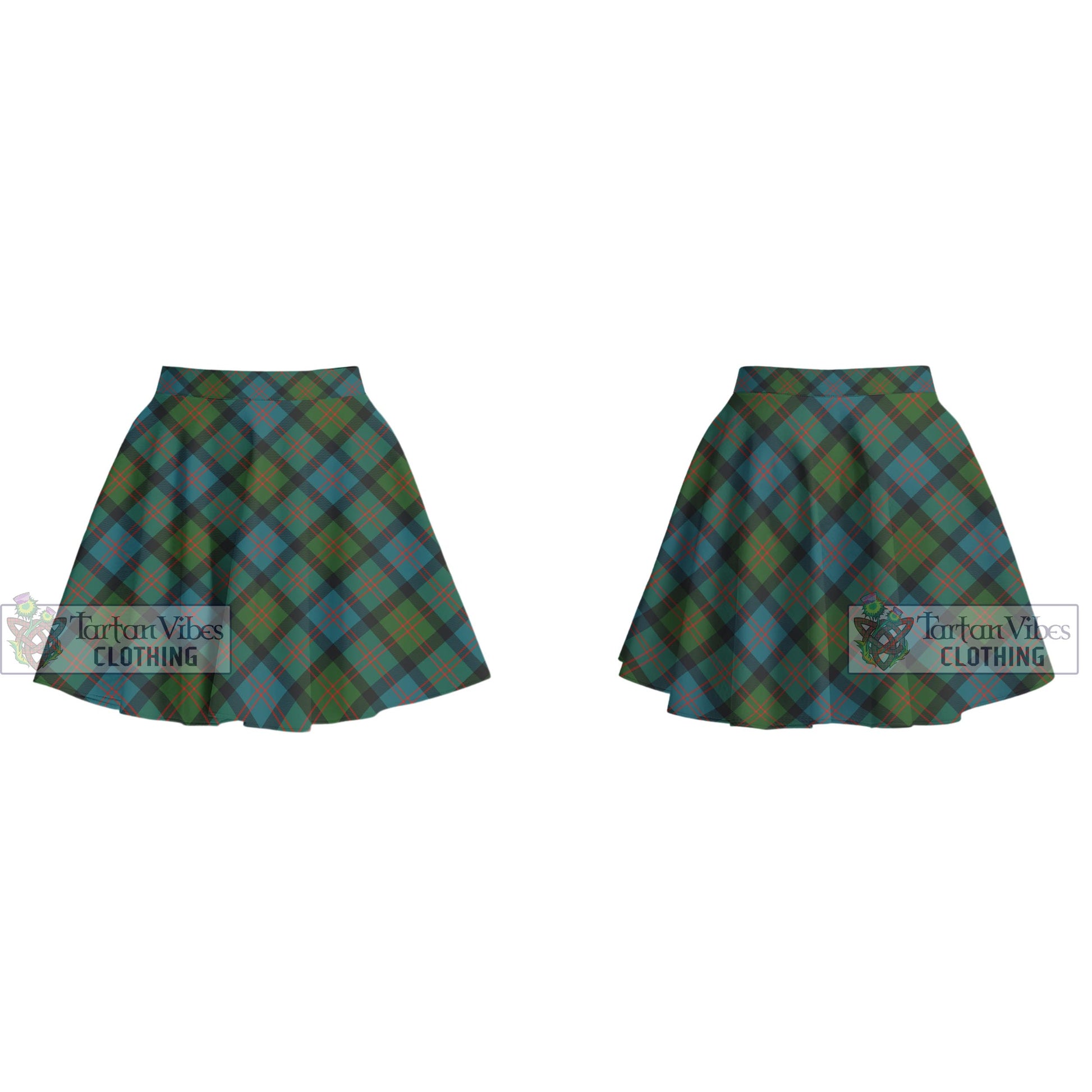 Tartan Vibes Clothing Blair Ancient Tartan Women's Plated Mini Skirt
