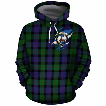 Blair Clan Crest In Me Tartan Cotton Hoodie Scotland Flag Style