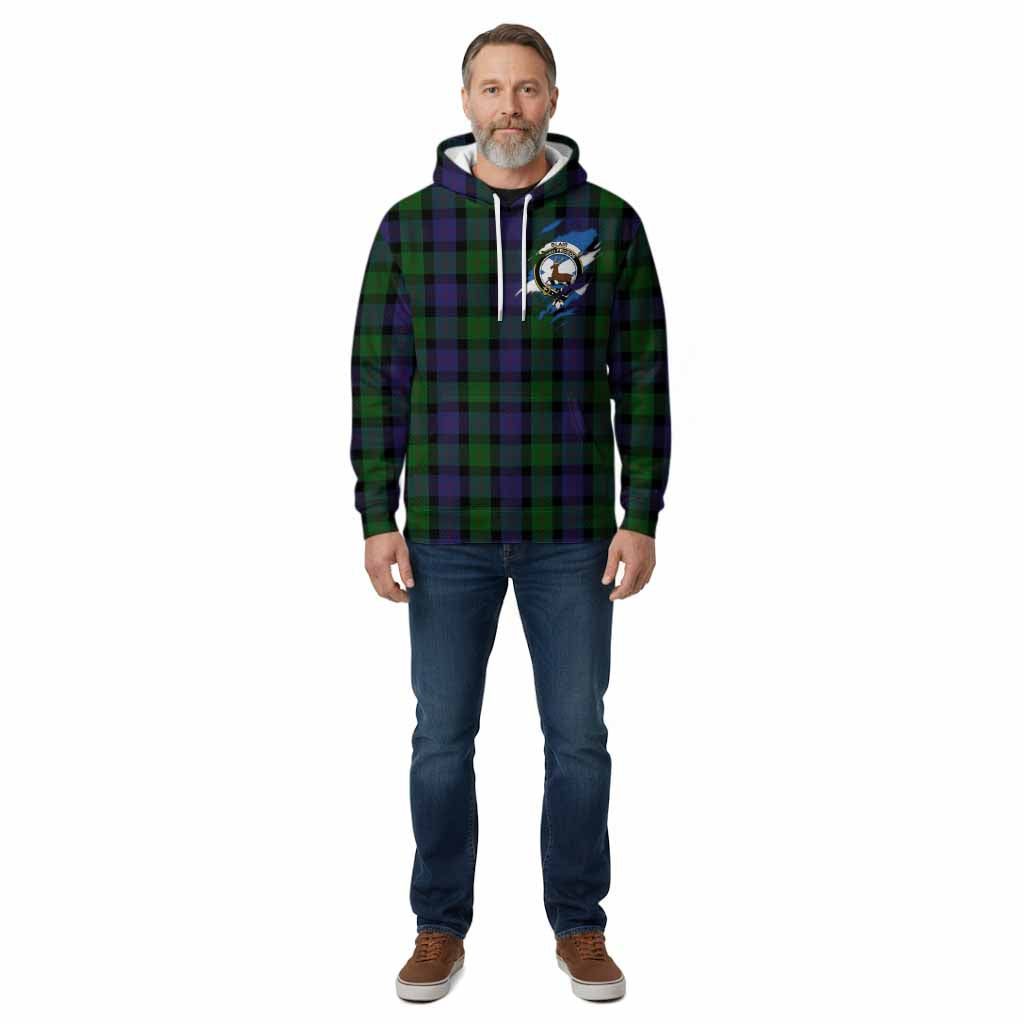 Blair Clan Crest In Me Tartan Cotton Hoodie Scotland Flag Style