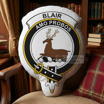 Blair Clan Crest Shaped Throw Pillow, Scottish Clan Badge Decorative Pillow