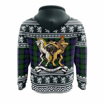 Blair Clan Tartan Crest Christmas Hoodie Coat of Arms Funny Style