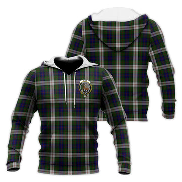 Blair Dress Tartan Knitted Hoodie with Family Crest