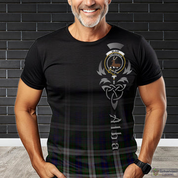 Blair Dress Tartan T-Shirt Featuring Alba Gu Brath Family Crest Celtic Inspired